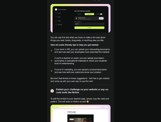 Preview screenshot of meiro email