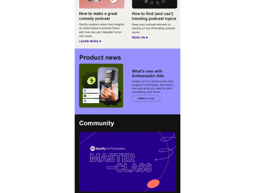 Preview screenshot of rec room email